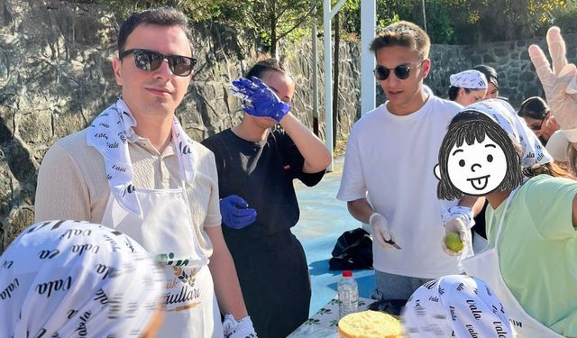 Çocuk yuvasında kalan minikler, üniversiteliler ile pasta yapmayı öğrendi