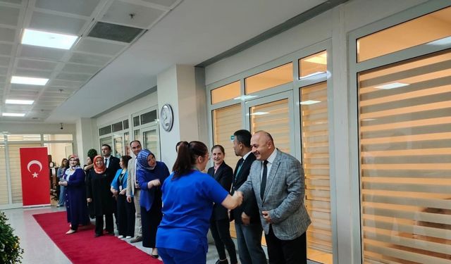 Karabük Eğitim ve Araştırma Hastanesi’nde bayramlaşma programı yapıldı
