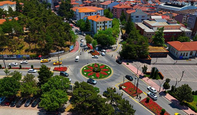 Şehri gül bahçesine dönüştürdü: 561 bin gül ekildi