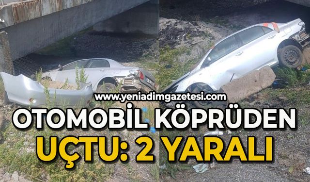 Otomobil köprüden uçtu: 2 yaralı