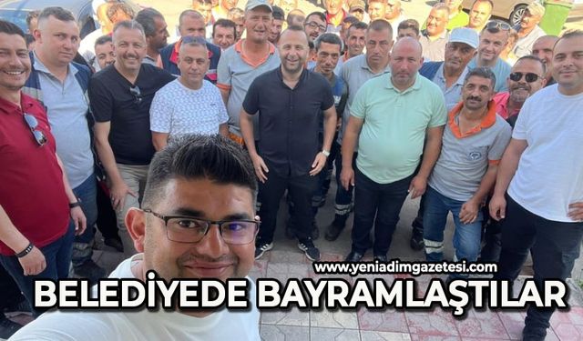 Temizlik İşleri Müdürlüğü’nde bayramlaştılar