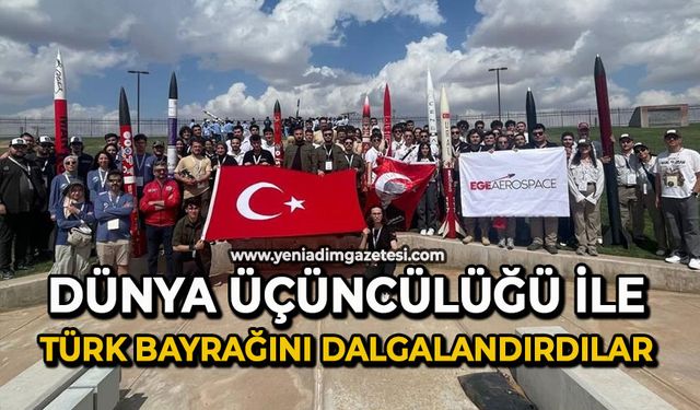 Dünya üçüncülüğü ile Türk bayrağını dalgalandırdılar