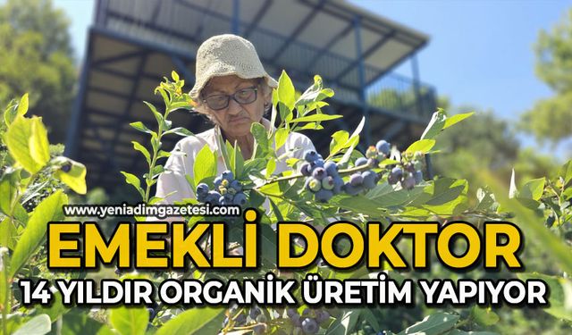 Emekli doktor, 14 yıldır organik üretim yapıyor