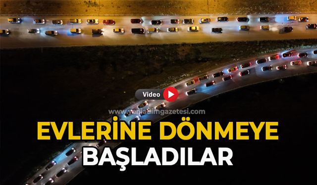 Evlerine dönmeye başladılar