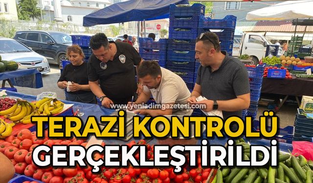 Terazi kontrolü gerçekleştirildi