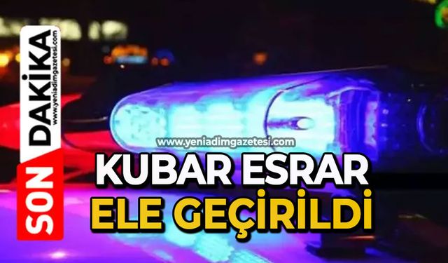 Kubar esrar ele geçirildi