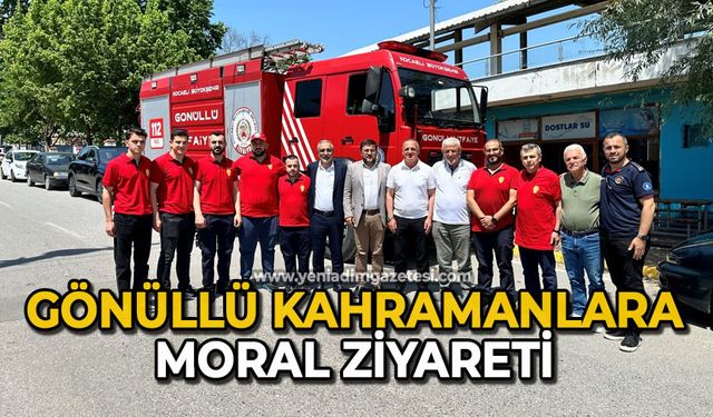 Gönüllü kahramanlara moral ziyareti