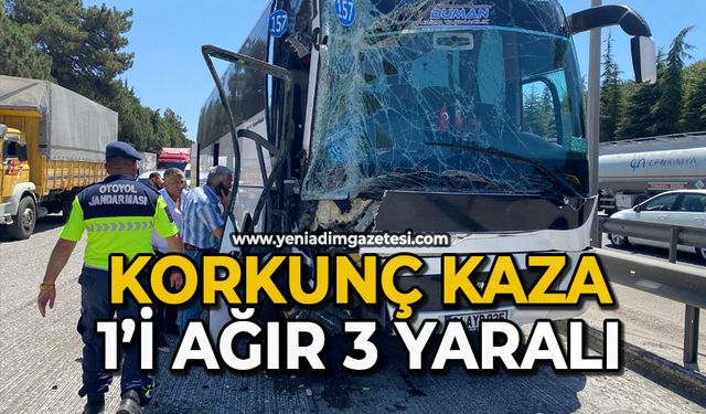 Korkunç kaza: 1’i ağır 3 yaralı