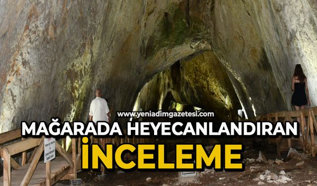 Mağarada heyecanlandıran inceleme