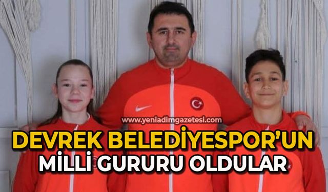 Devrek Belediyespor’un milli gururu oldular