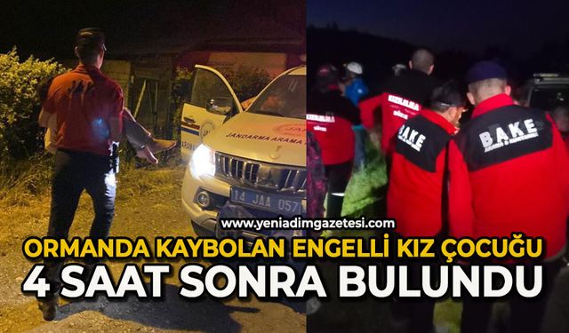 Engelli kız çocuğu ormanda kayboldu: 4 saat sonra bulundu