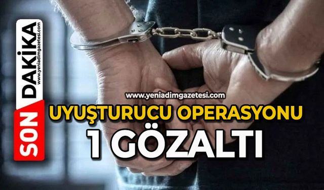 Uyuşturucu operasyonu: 1 gözaltı