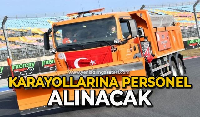 Karayollarına personel alınacak
