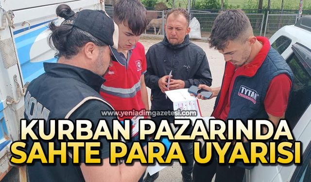 Kurban pazarında sahte para uyarısı