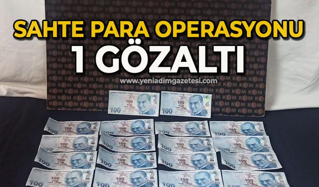 Sahte para operasyonu: 1 gözaltı