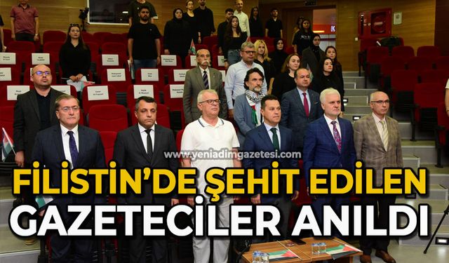 Filistin’de şehit edilen gazeteciler anıldı