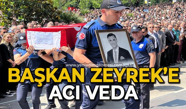 Başkan Zeyrek’e acı veda