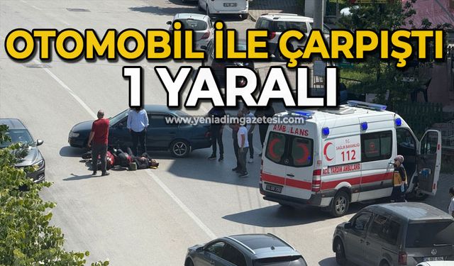 Otomobil ile çarpıştı: 1 yaralı