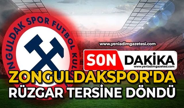 Zonguldakspor'da Rüzgar tersine döndü