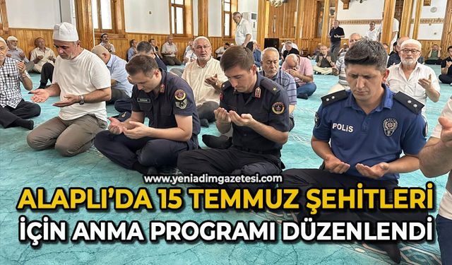 Alaplı’da 15 Temmuz şehitleri için anma programı düzenlendi