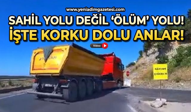 Kilimli Sahil Yolu değil ‘Ölüm yolu!’ İşte korku dolu anlar