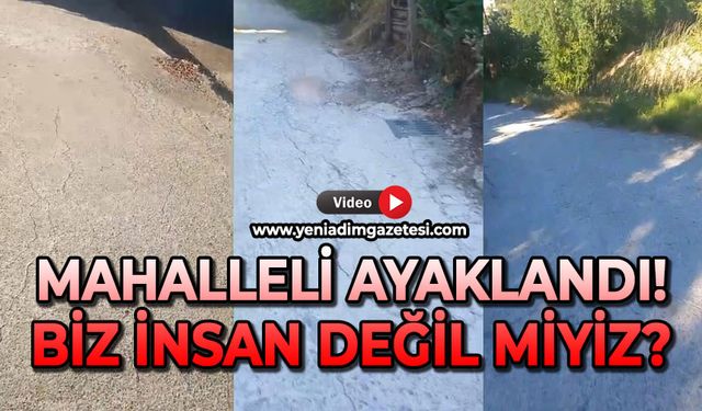 Mahalleli ayaklandı: Biz insan değil miyiz?