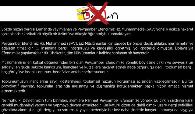 Başkan Çetinkaya’dan Leman Dergisine sert tepki