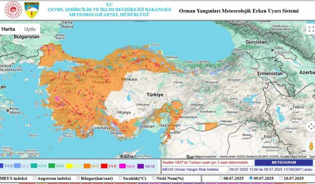 Orman yangını riskine karşı uyarılar yapıldı