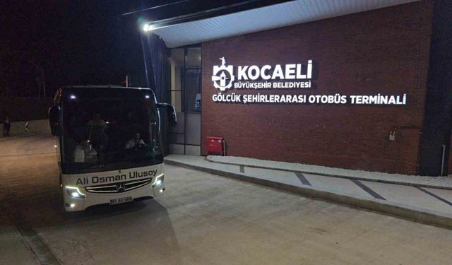 Terminalde ilk sefer İzmir’e