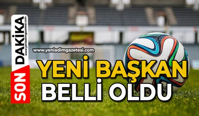 Yeni başkan belli oldu