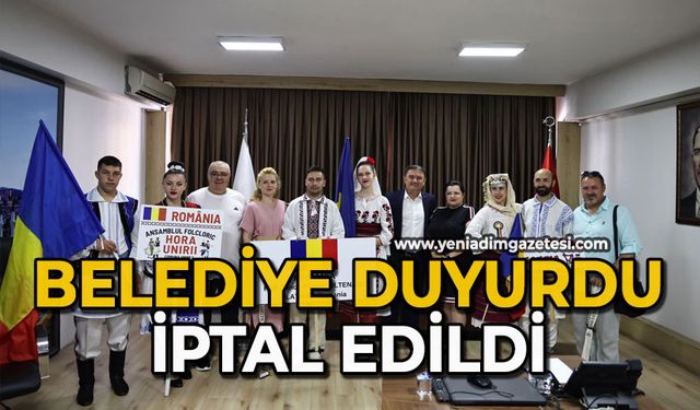Belediye duyurdu iptal edildi