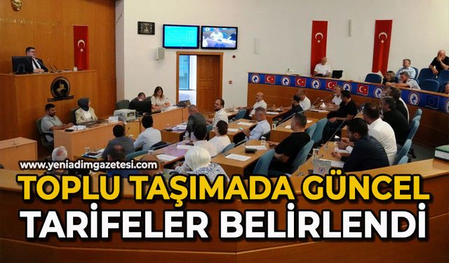 Toplu taşımada güncel tarifeler belirlendi