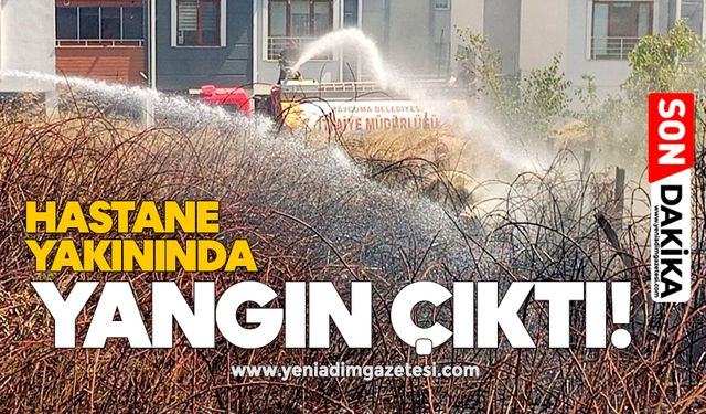 Çaycuma Devlet Hastanesi yakınlarında yangın paniği