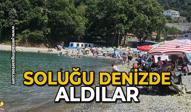 Soluğu denizde aldılar
