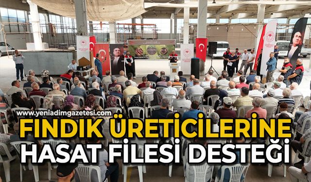 Fındık üreticilerine hasat filesi desteği
