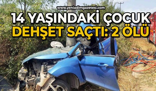 14 yaşındaki sürücü dehşet saçtı: 2 ölü