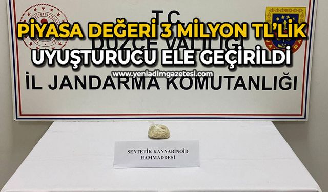 Piyasa değeri 3 milyon TL’lik uyuşturucu ele geçirildi