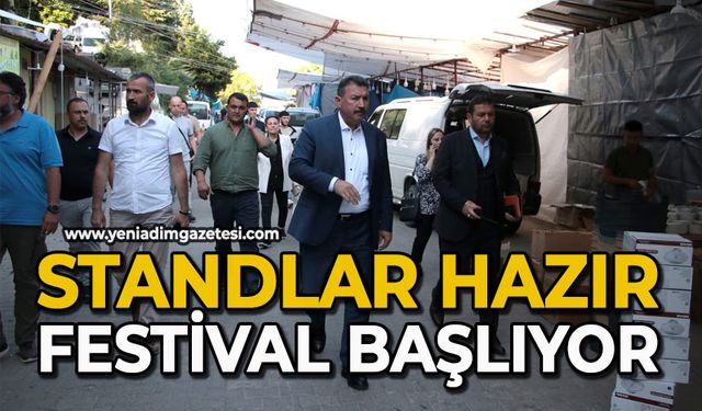 Standlar hazır festival başlıyor