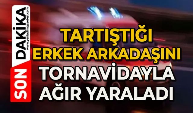 Tartıştığı erkek arkadaşını tornavidayla ağır yaraladı
