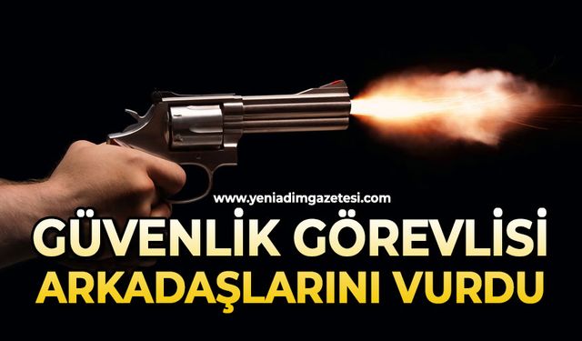 Mesai arkadaşlarını silahla vurdu
