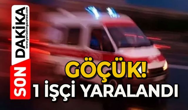 Göçük: 1 yaralı