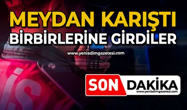 Meydan karıştı: Birbirlerine girdiler