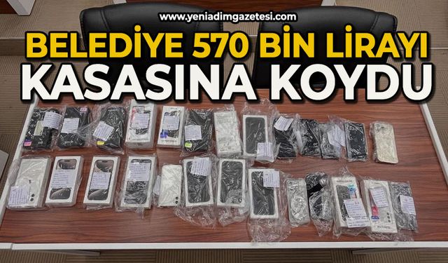 Belediye 570 bin lirayı kasasına koydu