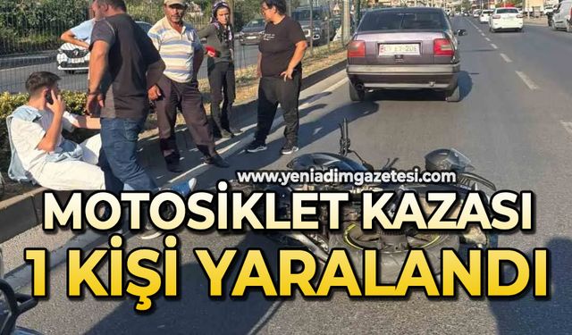 Motosiklet kazası: 1 yaralı