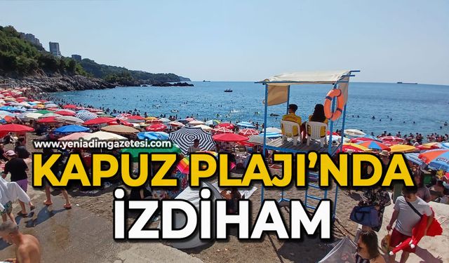 Kapuz Plajı’nda izdiham