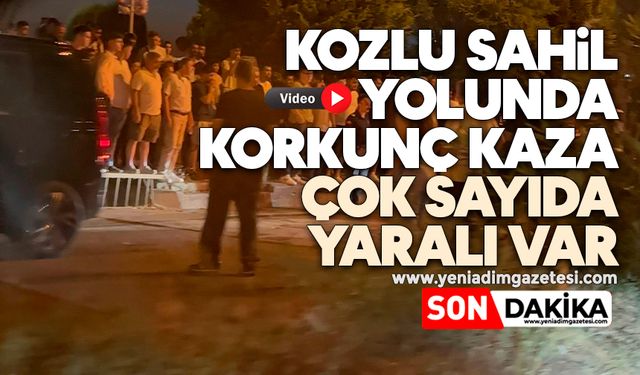 Kozlu sahil yolunda korkunç kaza: Çok sayıda yaralı var