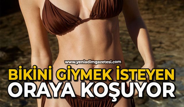 Bikini giymek isteyen oraya koşuyor