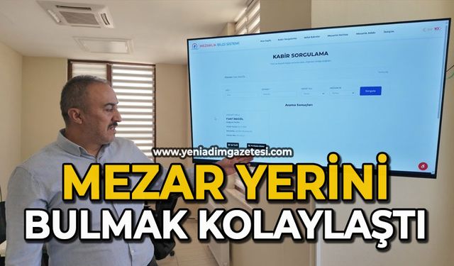 Mezar yerini bulmak kolaylaştı