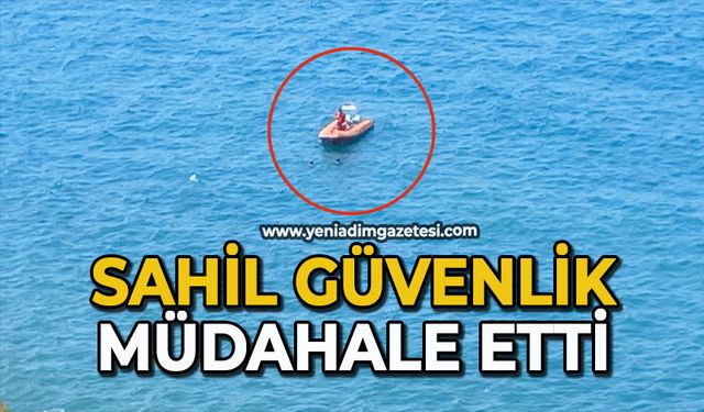 Sahil Güvenlik müdahale etti