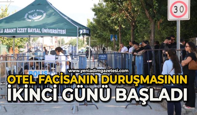 Otel faciasının duruşmasının ikinci günü başladı
